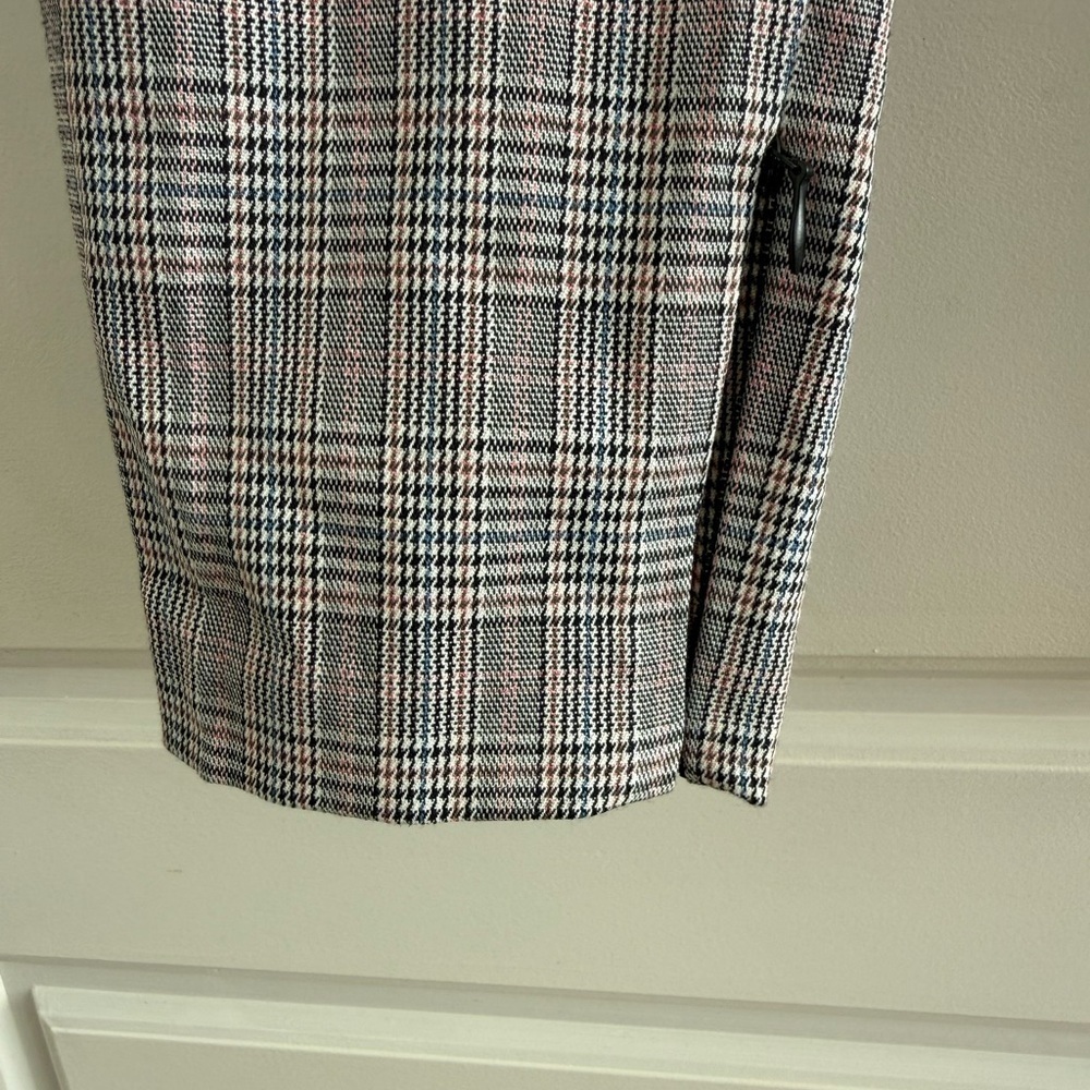 Zara Gray Plaid Slim Fit Pants Size Medium - Picture 2 of 7